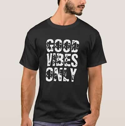 GOOD VIBES ONLY vintage t-shirt