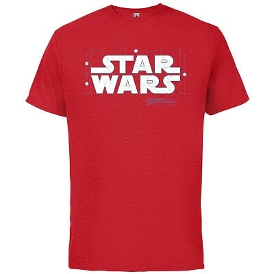 Star Wars Blueprint Logo Cotton T-Shirt for Adults – Customized