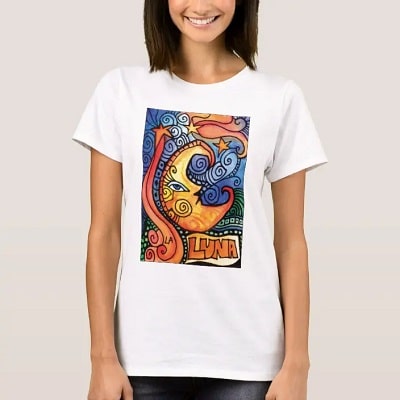 The Moon Loteria Design T-Shirt