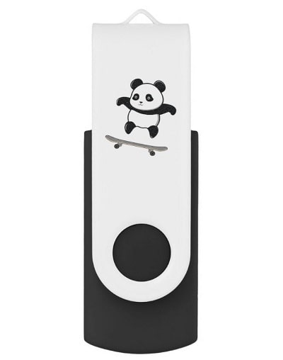 Baby Panda Skateboard Flash Drive