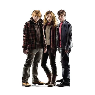 Harry Potter Ron, Hermione, Harry Cardboard Stand-Up