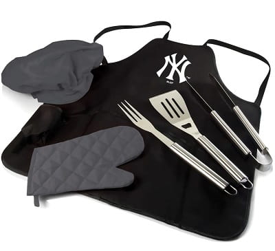 New York Yankees BBQ Apron Tote Pro Grill Set
