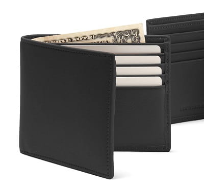 Personalized Leather RFID Bifold Wallet