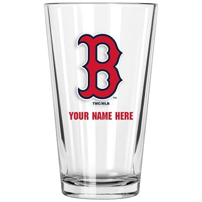 Boston Red Sox 16oz. Personalized Pint Glass