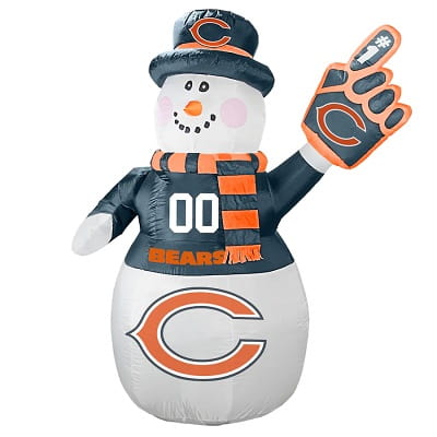 Chicago Bears 7' Inflatable Snowman