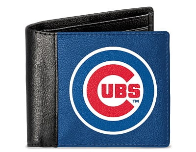 Chicago Cubs Men's RFID Blocking Leather Wallet