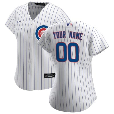 Chicago Cubs Nike Women's Personalized Jersey - White