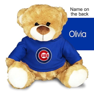 Chicago Cubs Personalized Plush Bear