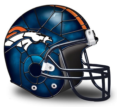 Denver Broncos Football Helmet Lamp