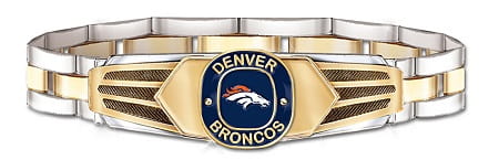 Denver Broncos Men's Stainless Steel Bracelet