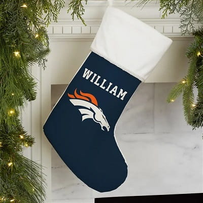 Denver Broncos Personalized Christmas Stocking