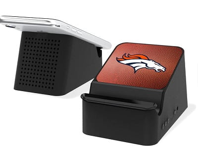 Denver Broncos Wireless Charging Station & Bluetooth Speaker