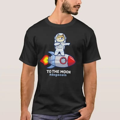Dogecoin To The Moon Crypto T-Shirt