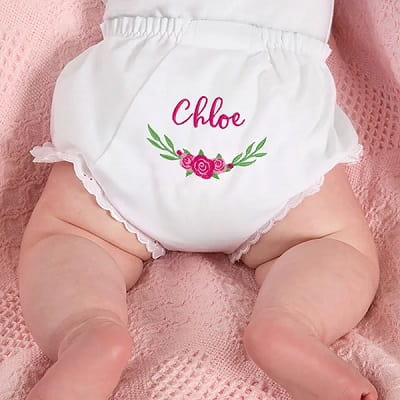 Embroidered Diaper Cover