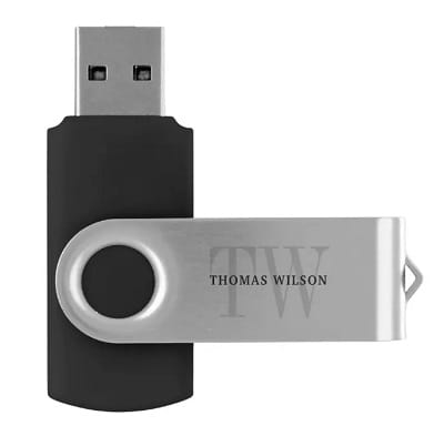 Monogrammed Personalized Executive Flash Drive