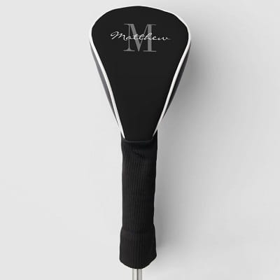 Personalized Monogram Golf Driver Cover