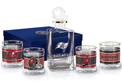 Tampa Bay Buccaneers Decanter And Glasses Set