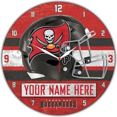 Tampa Bay Buccaneers Personalized Wall Clock