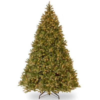 10ft. Green Fir Christmas Tree with Clear White Lights