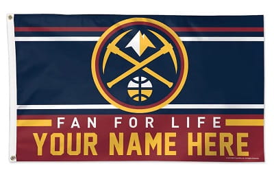 Denver Nuggets Personalized Flag