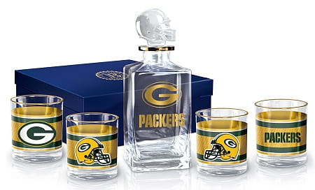 Green Bay Packers Whiskey Decanter Set