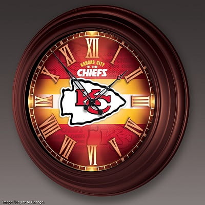Kansas City Chiefs Illuminated Atomic Wall Clock
