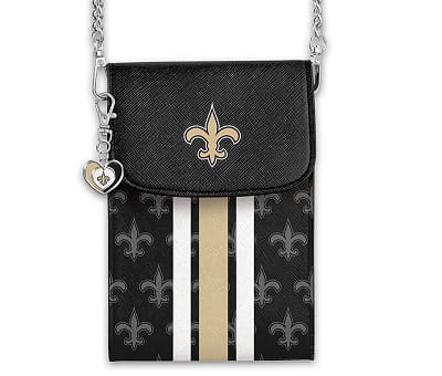 New Orleans Saints Crossbody Cell Phone Bag