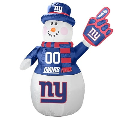 New York Giants 7' Inflatable Snowman