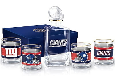 New York Giants Decanter And Glasses Set