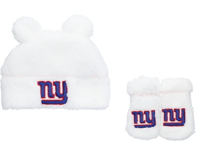 New York Giants Infant Hat & Mittens Set