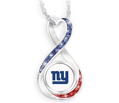 New York Giants Infinity Pendant Necklace