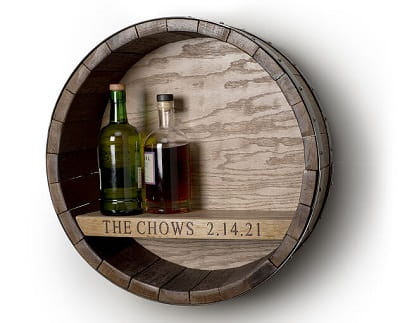 Personalized Wine Barrel Hanging Bar