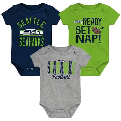 Seattle Seahawks Baby Onesies Gift Set