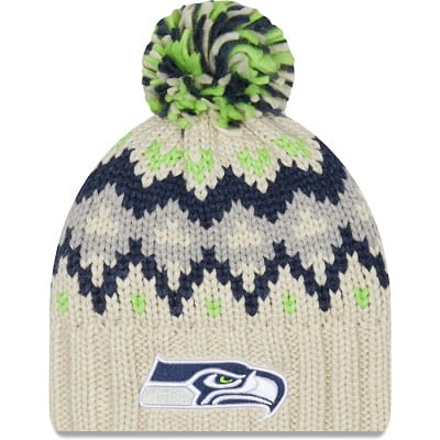 Seattle Seahawks Women's Knit Hat with Pom