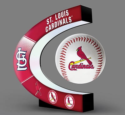 St. Louis Cardinals Levitating Baseball