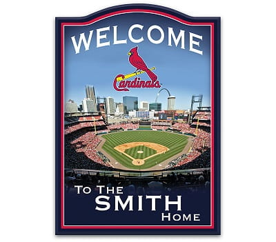St. Louis Cardinals Personalized Welcome Sign