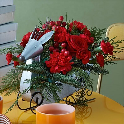Prancer Bouquet Christmas Flowers Delivery