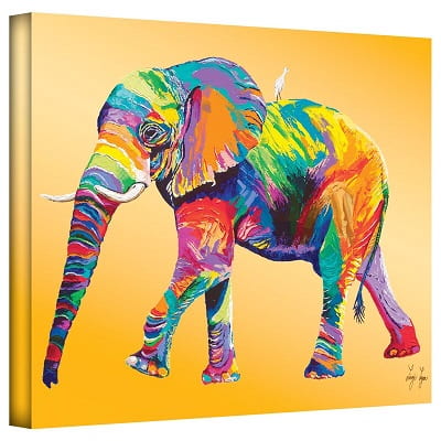 Colorful Elephant Wall Art