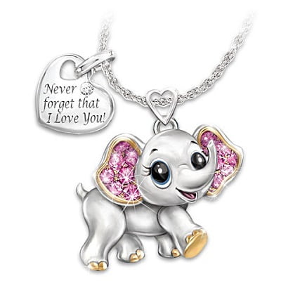Elephant pendant for granddaughter