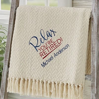 Retired Personalized Afghan