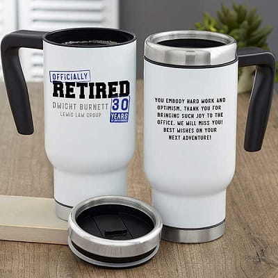 Retired Personalized Travel Mug