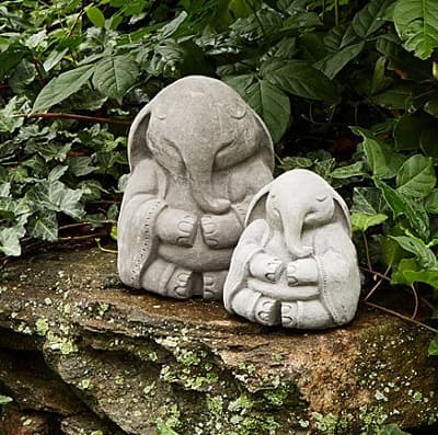 Zen Elephant Garden Sculpture - Elephant Themed Gifts