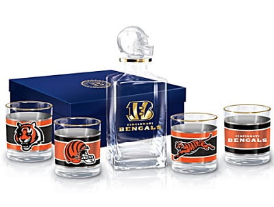 Cincinnati Bengals Five-Piece Decanter And Glasses Set