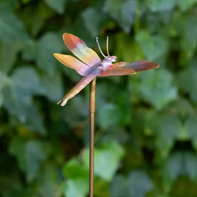 Dragonfly Copper Garden Stake