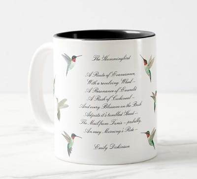 Emily Dickinson Hummingbird Coffee Mug