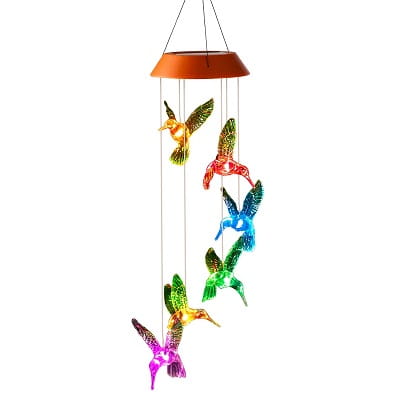 Hummingbird Wind Chimes Hanging Lights