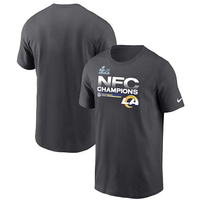 LA Rams NFC Champions Locker Room Trophy Collection T-Shirt
