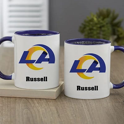 LA Rams Personalized Coffee Mug - Los Angeles Rams Gifts