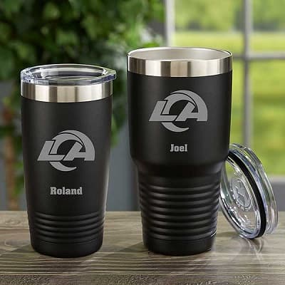 Los Angeles Rams Personalized Stainless Steel Tumbler