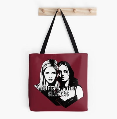 Buffy & Faith Slayers Tote Bag